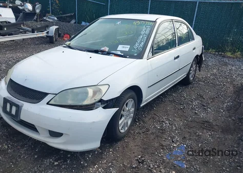 2004 Honda Civic Vp из США, поврежденный, VIN 1HGES163X4L007616